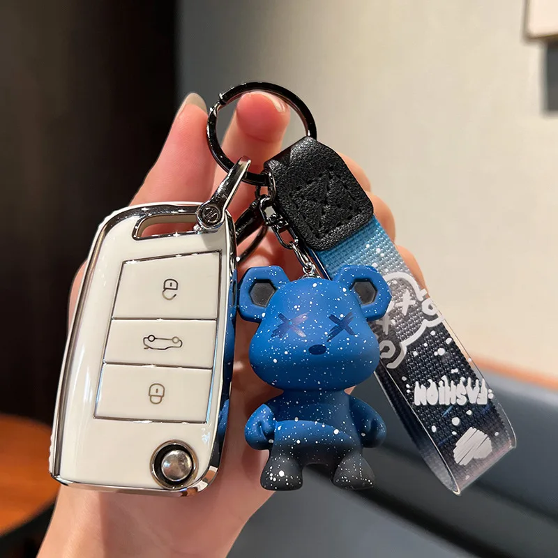 

For VW Volkswagen Passat 2017 2018 For Golf 7 Bora Jetta GOLF Skoda Octavia A7 Polo 5 Car Key Protaction Cover Key Case Shell