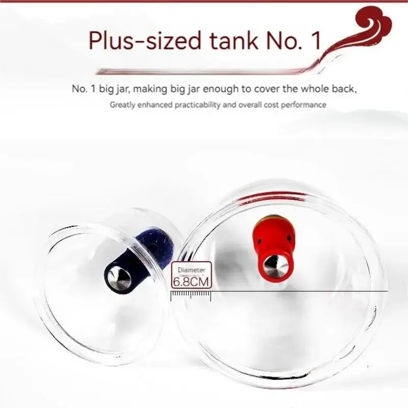 Cupping set 6pcs Vacuum Cupping Set High Strength Adsorption Magnetic Needle Home Beauty Salon Special Cupping Tool Set
