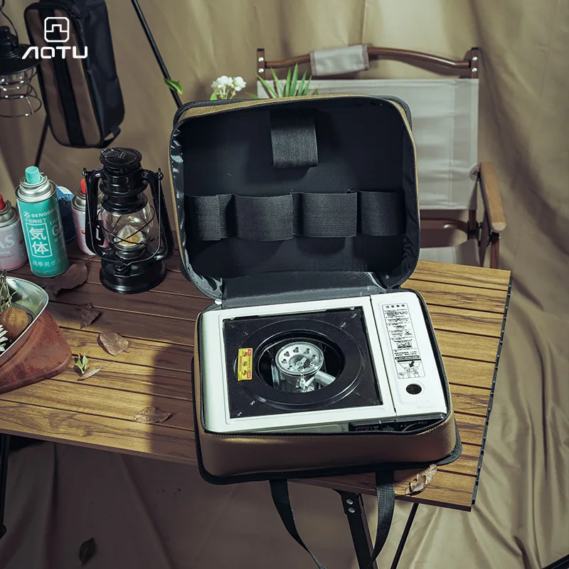 Camping Storage Bag For Cassette Oven Gas Canister Picnic Cookware Ground Nail Tool Kit