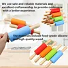 1/4Pcs Non-Stick Silicone Rolling Pin Wooden Handle Pastry Dough Flour Roller Kitchen Cooking kid Baking Tool For Pasta Dough 4