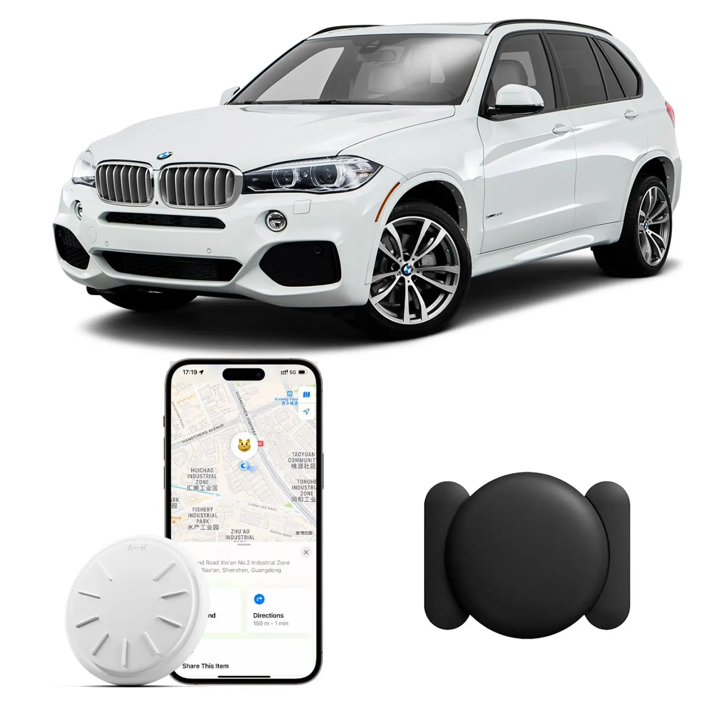 HONGTOP Mini Car GPS Tracking Device With Magnetic Waterproof Case (IOS only) Providing Free Real Time Tracking Device Every Month