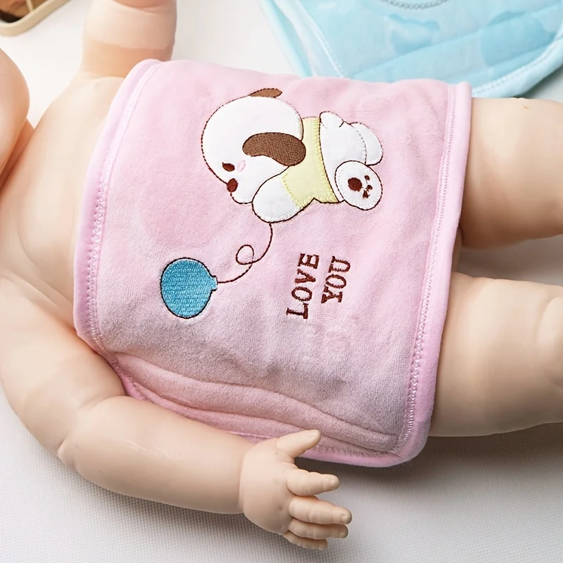 Baby Belly Band Cartoon Pattern Cotton Baby Infant Umbilical Cord Belly Band Soft Newborn Navel Belt