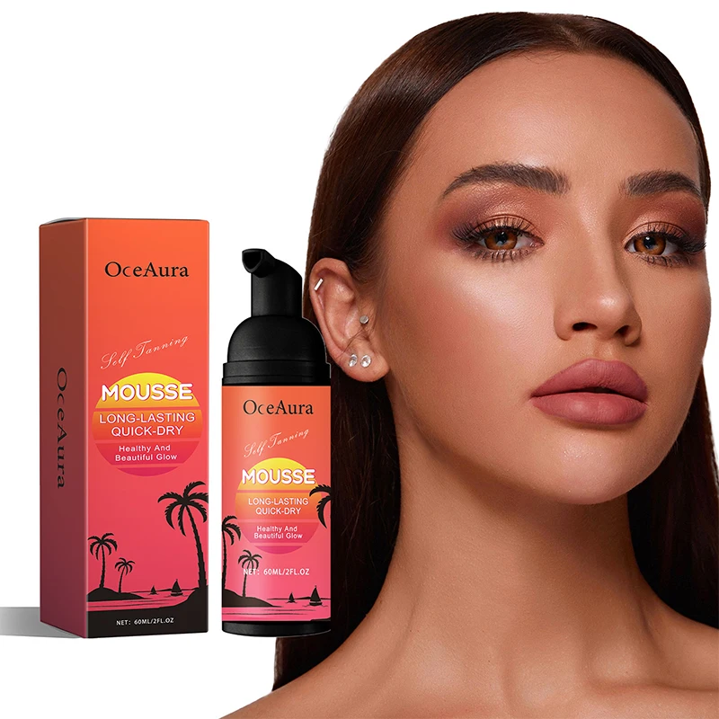 Tanning Cream Gel Face Body Long Lasting Bronzer Skin Tanner Suntan Protect Radiation Nourishing Natural Self-Tanning Lotion