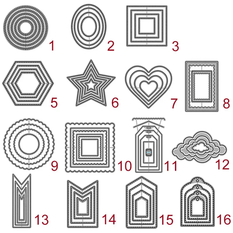 Kit For La Creazione Di Stampi Fai-da-te Fustelle In Metallo Scrapbooking Stencil Tagli Di Carta Goffratura Di Carte Modello Di Album Fotografico - Foto 3