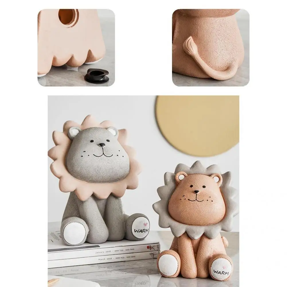 Durable Saving Bank Resin Money Box Cute Ornamental Desk Saving Money Box