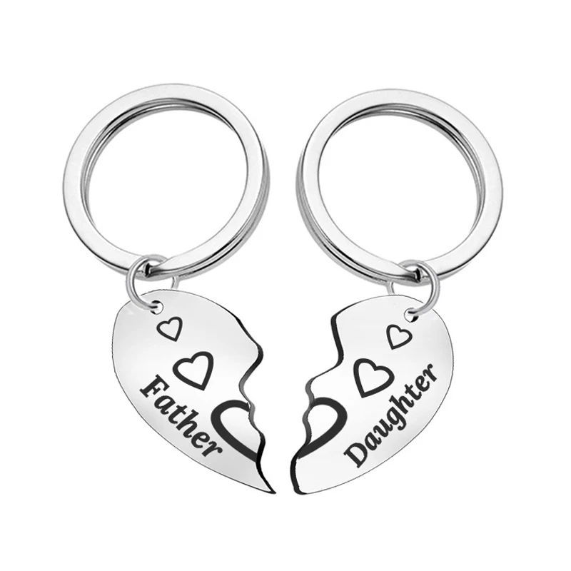 Father Daughter Gifts Matching Keychains Pcs Dad Daughter Gift
