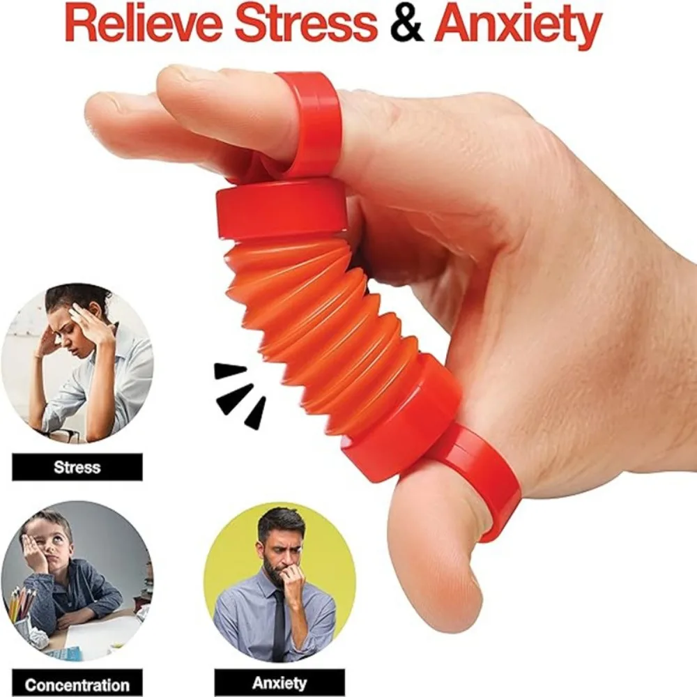 1/3pcs New Finger Pull Tube Poptubes Telescopic Sensory Pop Finger Movement Stretch Tube for Autism Stress Relief Toys Gifts