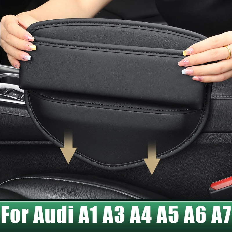 

Car Seat Crevice Slot Storage Box Built-in Case For Audi A1 A3 S3 8L 8P 8V A4 S4 B6 B7 B8 B9 A5 S5 A6 S6 C5 C6 C7 C8 A7 TT 8N 8J