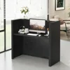 Reception Desk,Modern Front Desk with Counter, 47 Inch Small Retail Counter for Checkout,Lobby,Salon,Small Office,Reception Area 5