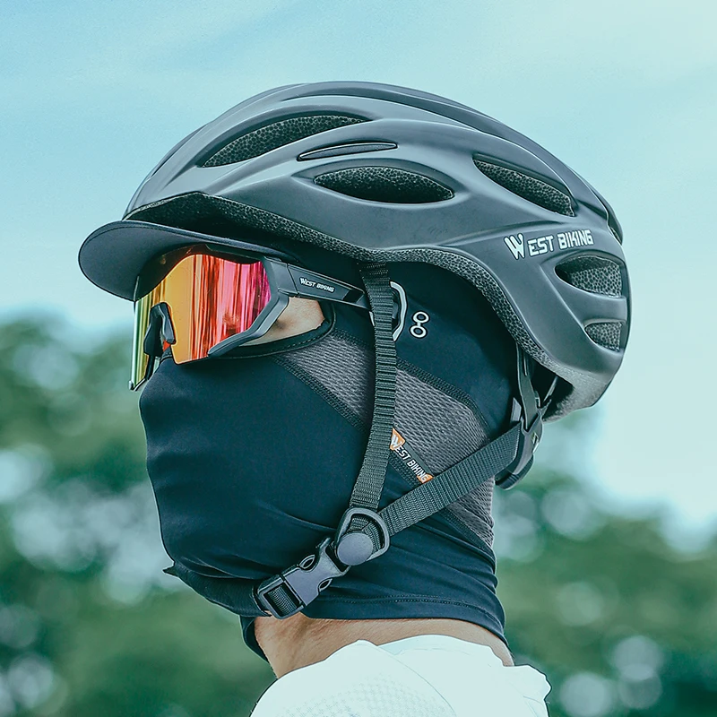 WEST BIKING 여름 사이클링 캡(챙 포함) 수분 흡수 오픈탑 선햇 짧은 바라클라바 마스크 UV 보호 스포츠 장비