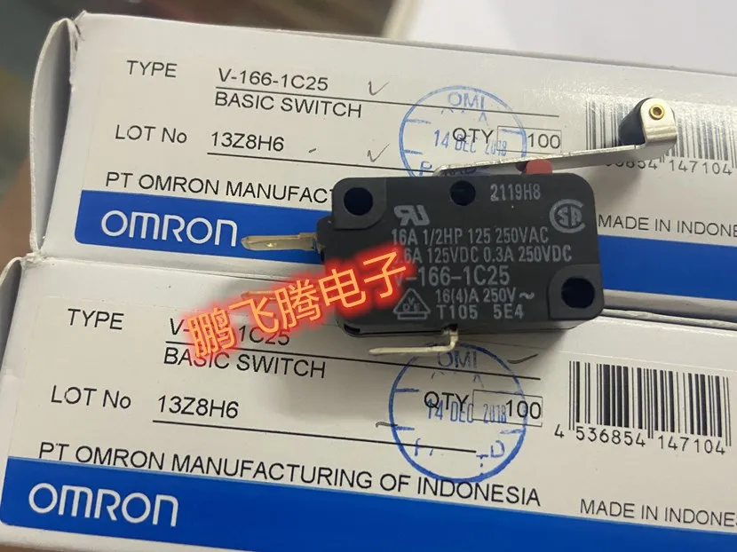 1PCS Original Japanese  V-166-1C25 with roller pendulum micro switch travel limit 16A250V