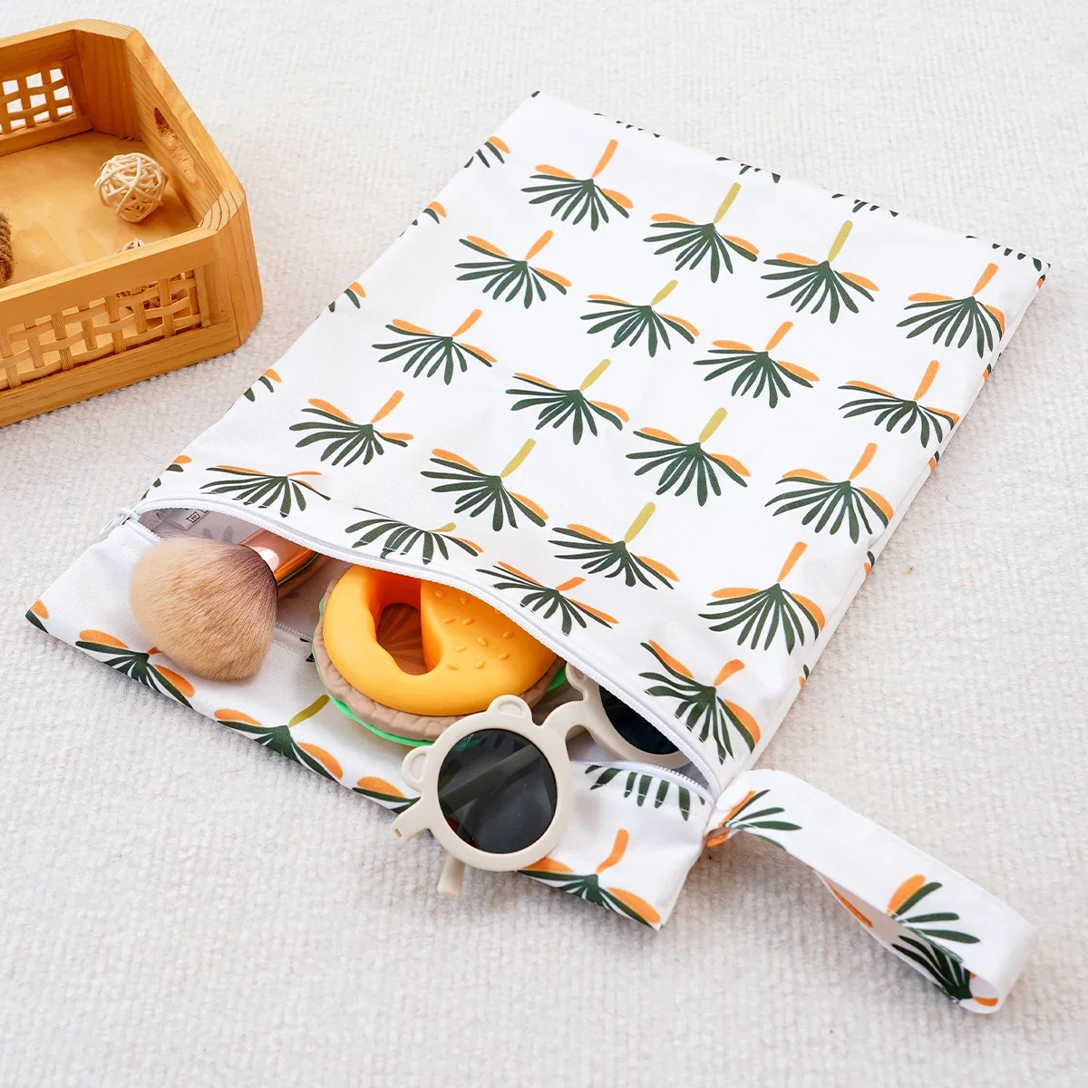 3Pcs Travel Bag Set Baby diaper bag Smooth Zipper Pocket Multi-Scenario Easy Carry Multifunctional Travel Bag makeup bags