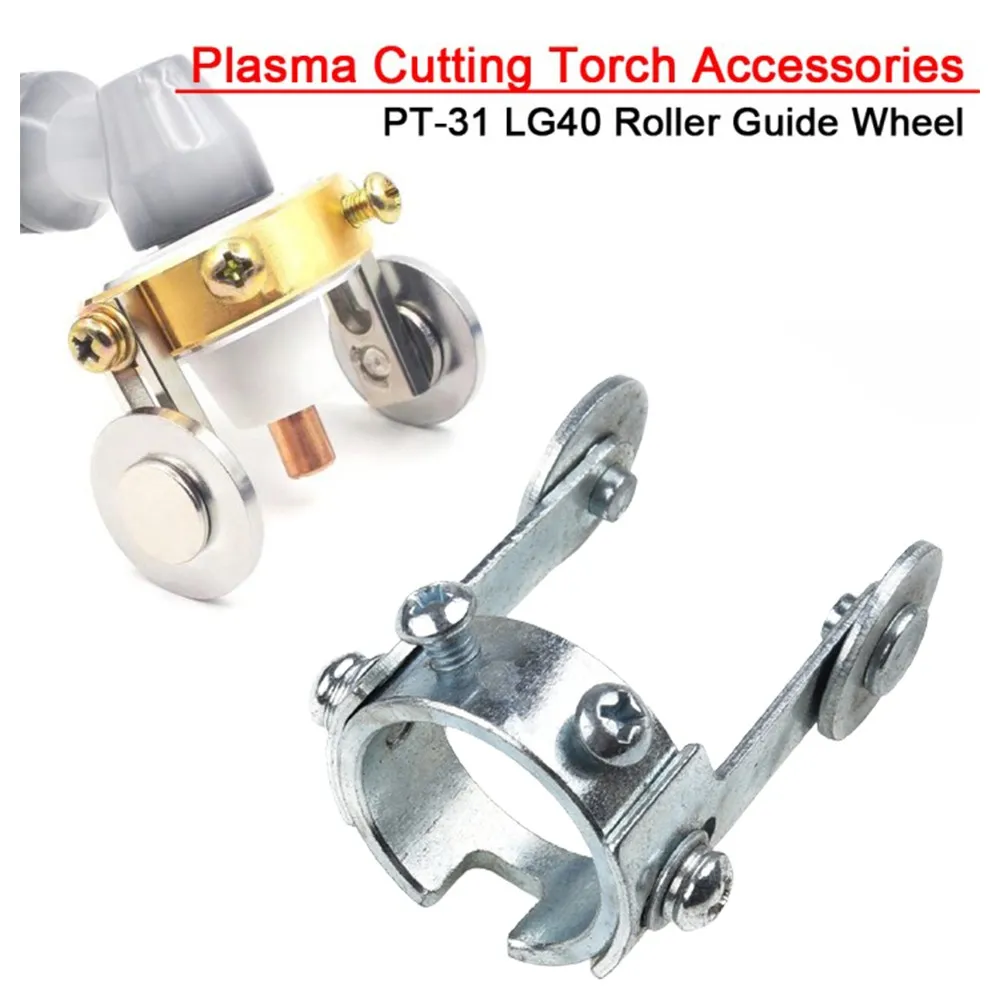 Plasma Cutter Roller Guide Wheel PT-31 Roller Guide Wheel Gasket Steel Aluminum Metal Plasma Cutter Roller Guide Wheel For P80 Torch Other Welding Equipment Tool