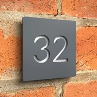 ป้ายเลขที่บ้านอะคริลิคแบบกำหนดเอง ป้ายที่อยู่บ้าน ป้ายถนน ตัวอักษร 3 มิติ ป้ายดิจิตอล ป้ายชื่อบ้าน ป้ายตกแต่งบ้าน ป้ายขนาดใหญ่ 5