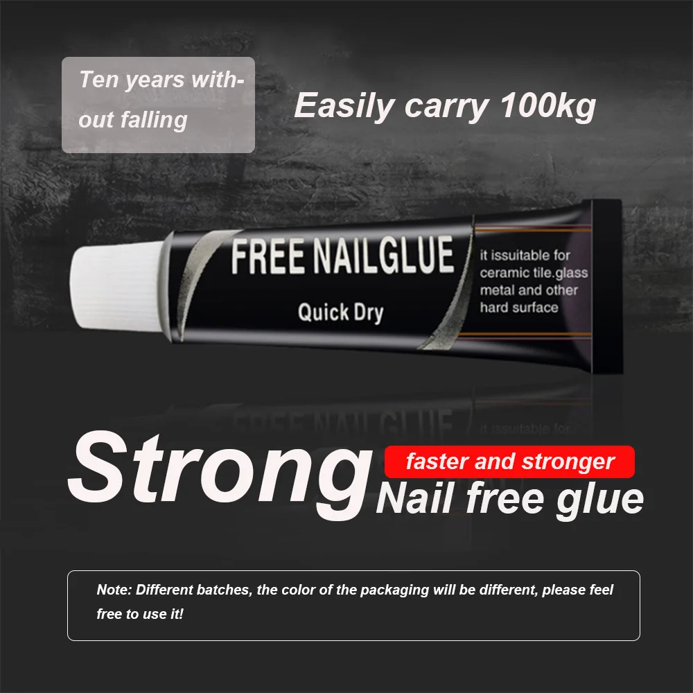 Super Allpurpose Glue Quick Drying Glue Strong Adhesive Sealant Waterproof Fix Glue Nail Free