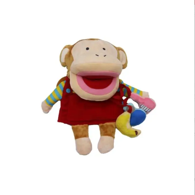 

stuffed monkeys puppets Stuffed Plush Hand Puppet Xmas Kid Children Finger Puppets Hand Puppets For Kids Tell Story