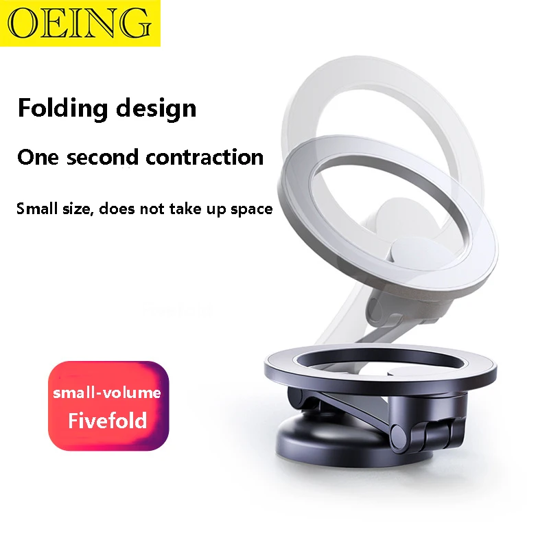 

360° Rotation Magnetic Phone Holder for iPhone 14 13 12 Pro Max Ring Phone Mount Cellphone Bracket in Car Smartphone Universal