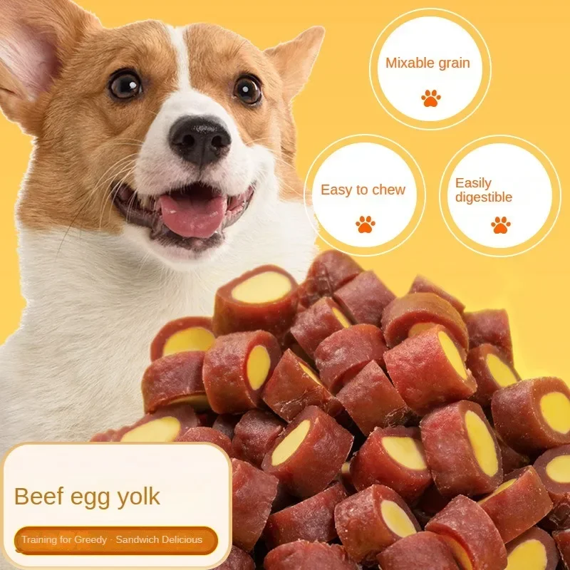 Dog Snacks Beef Egg Yolk 100g Pet Teething Stick Training Reward