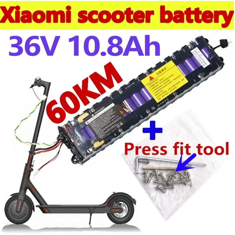 10 S3P 36V 10.8Ah Per Xiaomi M365 Scooter Elettrico Bicicletta 18650 Batterie Agli Ioni Di Litio Ebike Batteria Ricaricabile Accessori