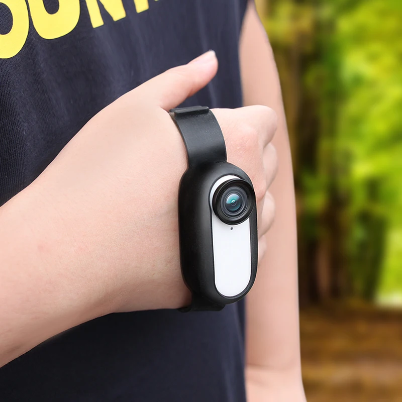실리콘 핸드 손목 밴드 스트랩, Insta360 GO2 스포츠 카메라 마운트, 조정 가능한 손목 밴드 백팩, 자전거 스트랩 카메라 Acc