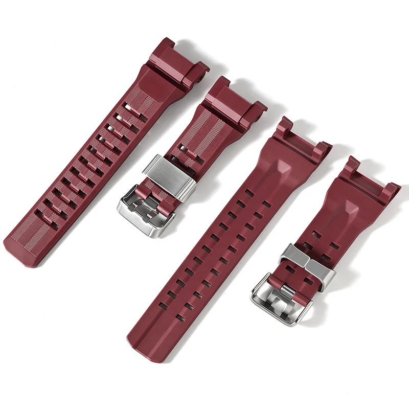 Durable Resin Rubber Sport Watch Strap - Waterproof TPU Replacement Band Bracelet