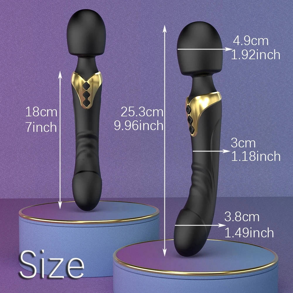 Powerful AV Magic Wand Dildo Vibrator Clitoris Stimulator Vagina Massager G Spot Masturbator Adult Sex Toys for Women
