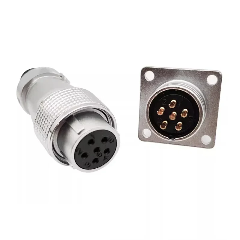 Aviation Plug Connector PLS20 Aviation Connector 2/3/4/5/6/7/8/9/10/12 Pin Air Carrier Male Female Plug Connector WS20 TP20, aviation plug connector