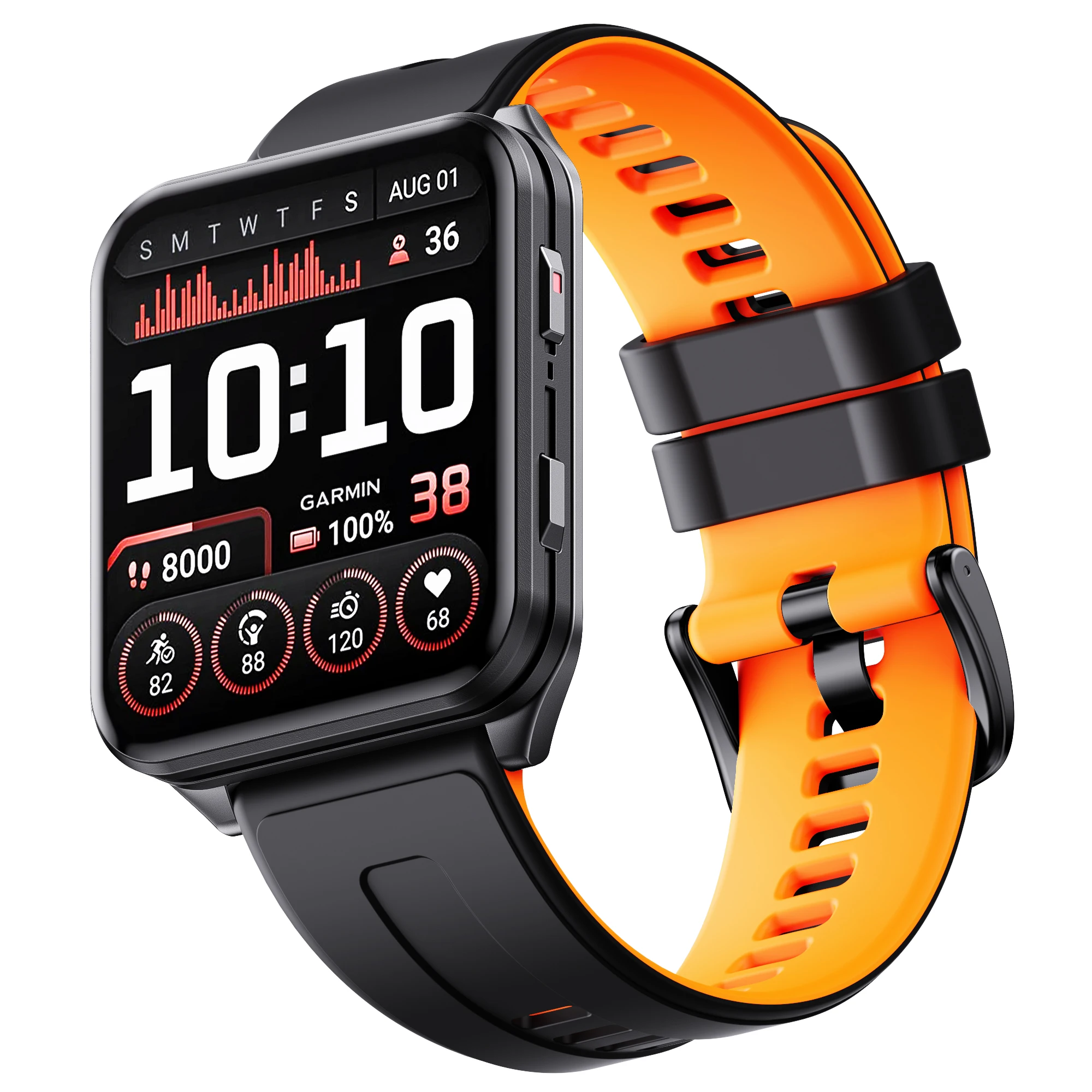 Premium Sport Silicone Watch Strap, 24mm Replacement Wristband - Perfect Gift