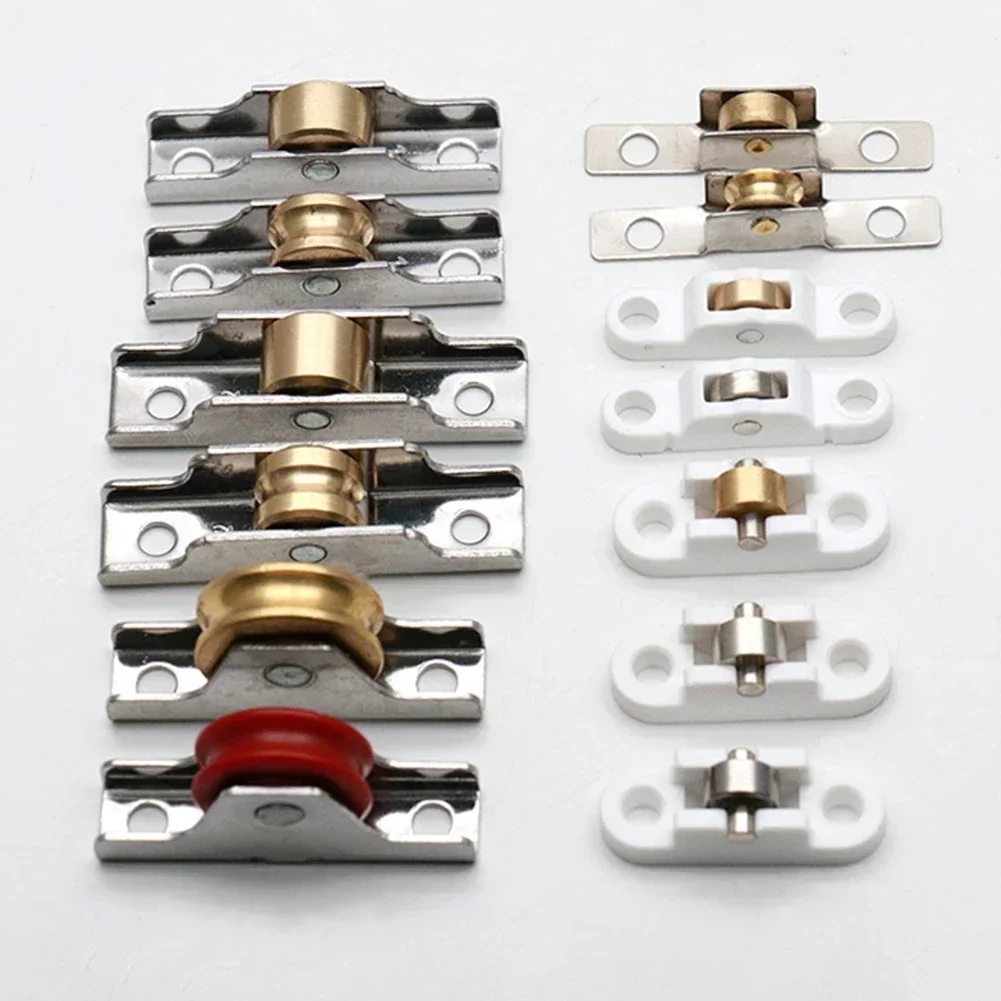 Sliding door roller 7/7.5/10/12mm old-fashioned copper caster wheel pulley runners for wardrobe furniture