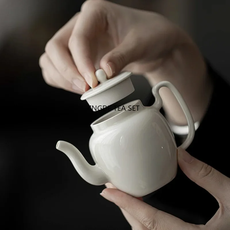 140ml Japanese style Grass Ash Zen Tea Pot Handmade Ceramic Retro Teapot samovar