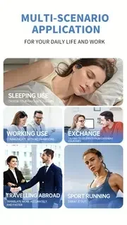 150 languages ai earbuds with 95 translation coverage noise canceling calls for music meetings travel usb type c charging wireless compatible free lanyard ideal for work gym wireless earbuds details 11