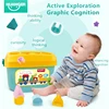 Infant and toddler toy puzzle early education graphic color cognitive matching box 2