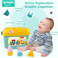 Infant and toddler toy puzzle early education graphic color cognitive matching box 2