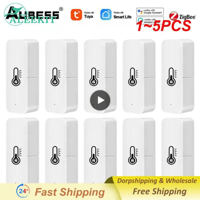 

1~5PCS Tuya Smart Wifi Temperature And Humidity Sensor Indoor Thermometer Hygrometer Controller Monitoring Support Alexa