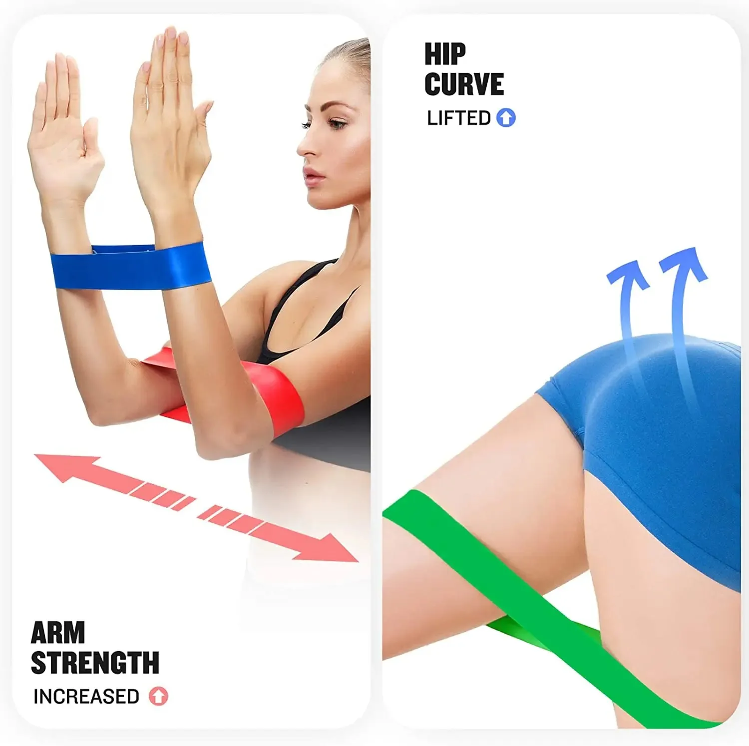 Fitness Elastic Resistance Belt for Yoga, Pilates, and Family Workouts