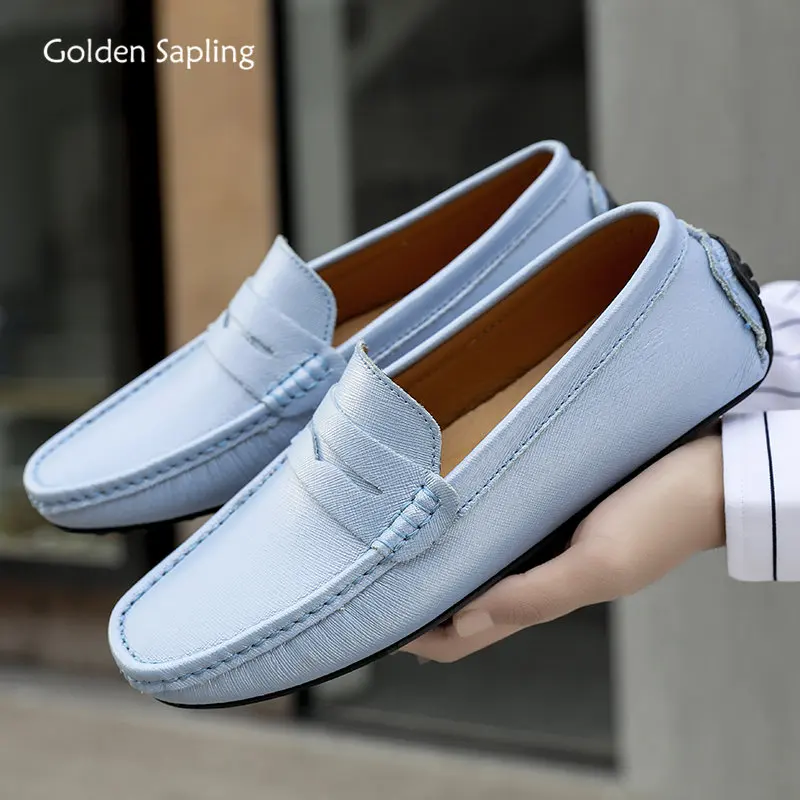 

Golden Sapling Driving Shoes Casual Business Men's Loafers Lightweight Flats Wedding Shoes Men Leisure Moccasins Party Loafers