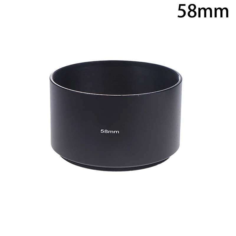 Universal Long Metal Lens Hood for Camera Lenses - Sunshade Accessory