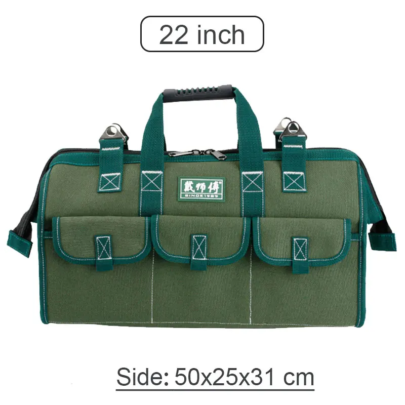 tool box chest Portable Toolkit Crossbody Tool Bag Large Capacity Canvas Bag Multi-function Repair Installation Tool Handbag Storage Package tool bag with wheels Tool Storage Items