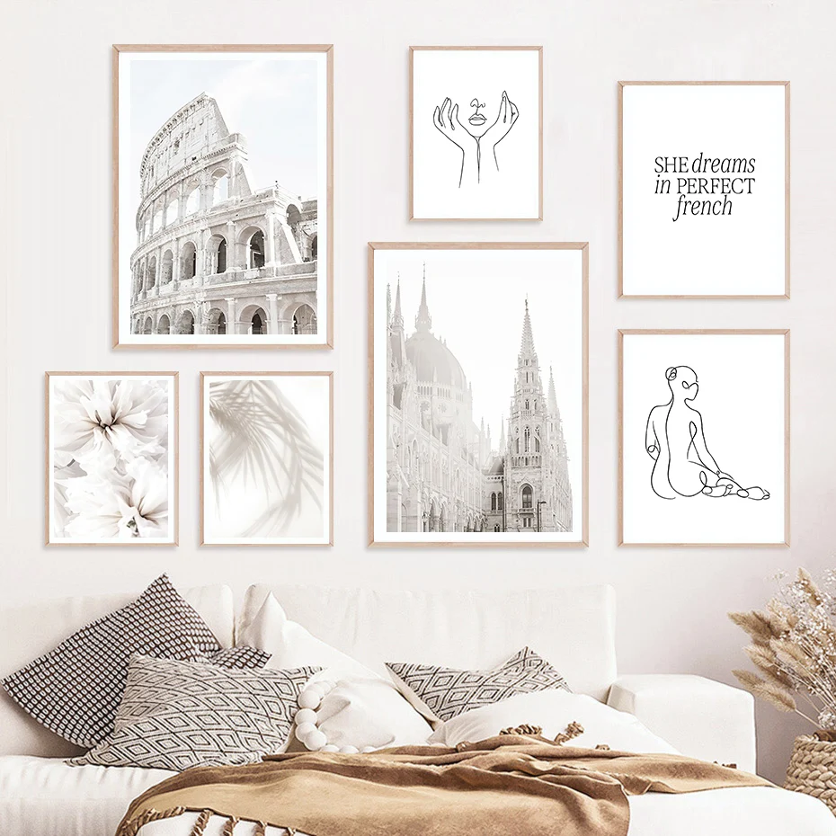

Houses Of Parliament Ancient Colosseum Ferris Wheel Wall Art Canvas Painting Posters And Prints Wall Pictures Living Room Decor