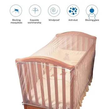 Moustiquaires pour chambre à coucher, support de moustiquaire pour lit frontal, support pour chambre de bébé et d'enfant, barre anti-moustiques, été 1