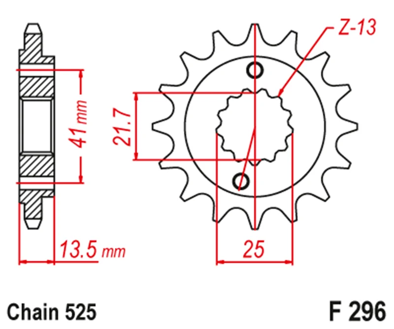 525 Motorcycle Front Sprocket For Honda NTV400 XL400 92-98 XL600 88-00 XL650 01-07 XL700 08-13 NT400 NV400 VLX400 VRX400 NV600