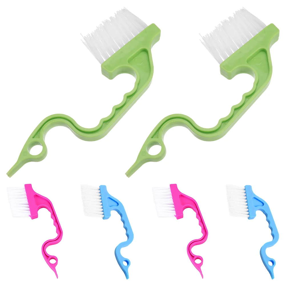 

6 Pcs Window Track Tracks Other Brushes for Crevice Nylon Toilet Scrubber Track Cleaner
