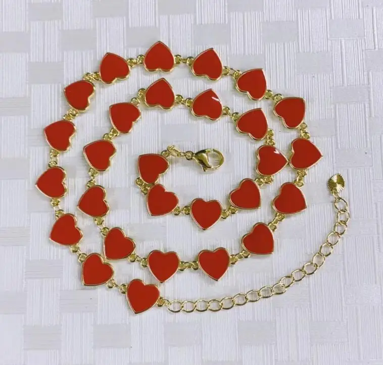 

1 шт., цепочка, красное, белое ожерелье, кулон, позолоченные медные циркониевые принадлежности для ювелирных изделий, ожерелье, оптовая продажа df3a