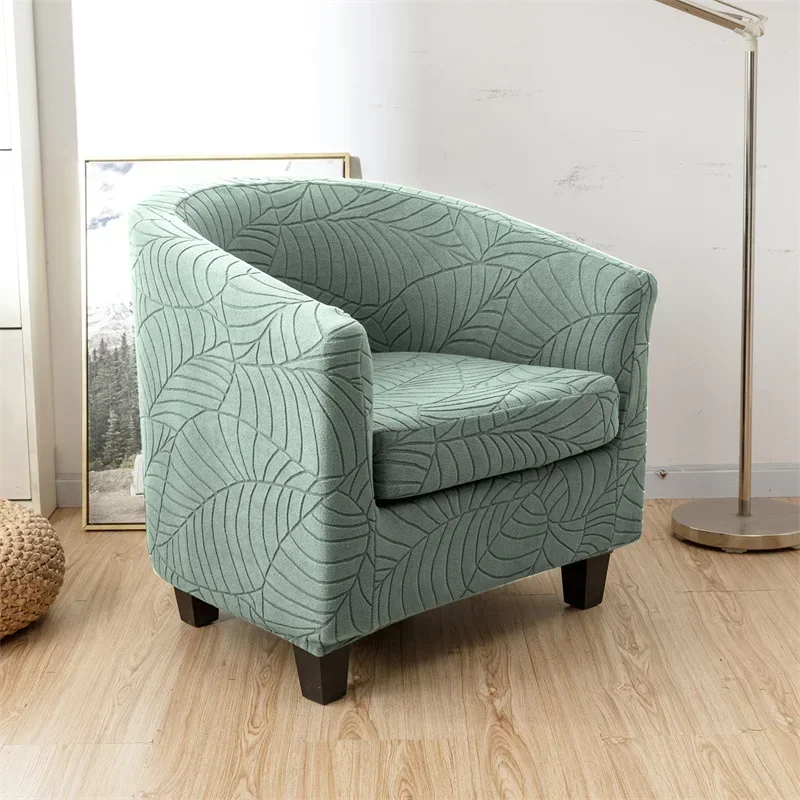 Leaves Jacquard Tub Chair Cover Image 32