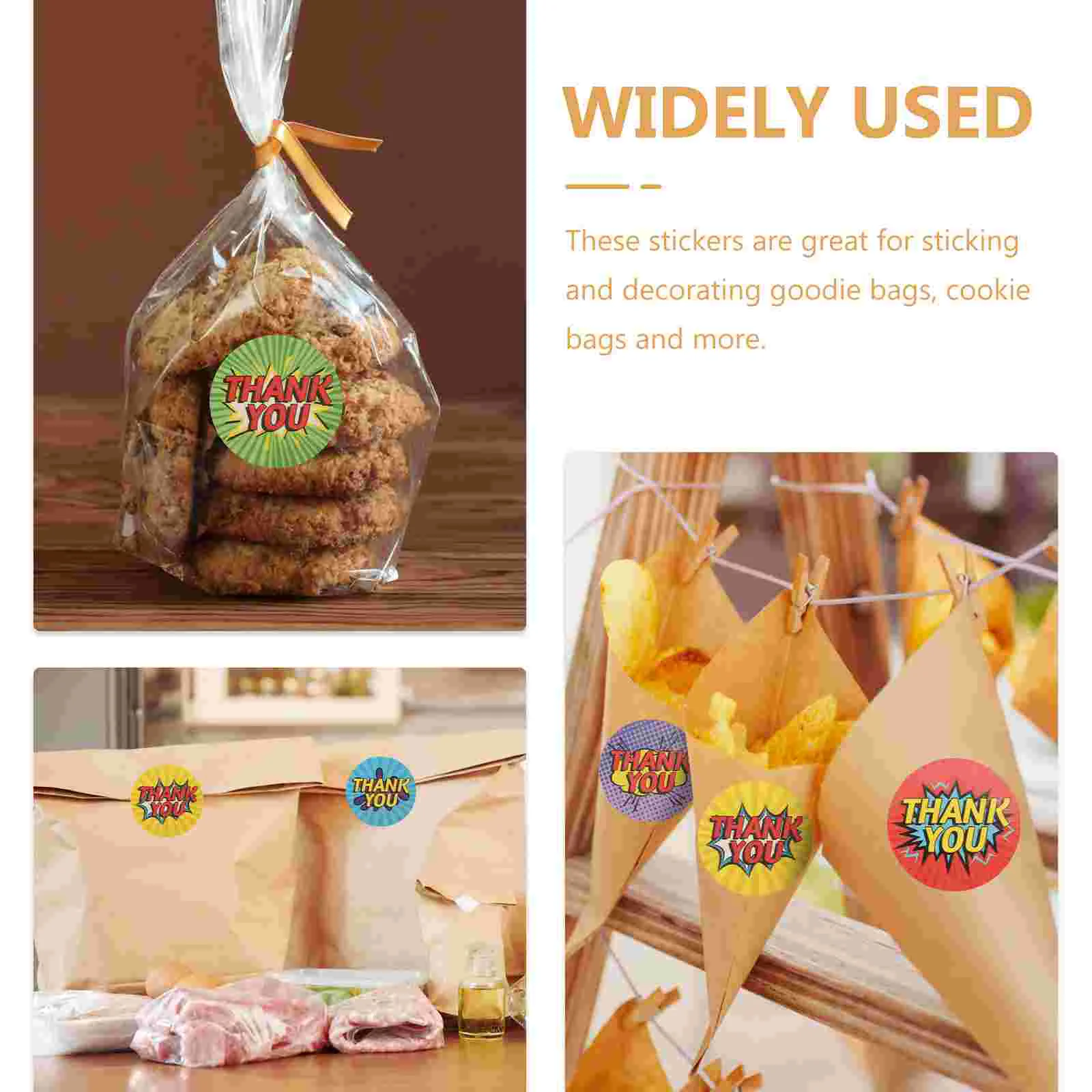 

200 листов круглых магнитных наклеек для упаковки, многофункциональные этикетки, товары для дома и бизнеса, спасибо