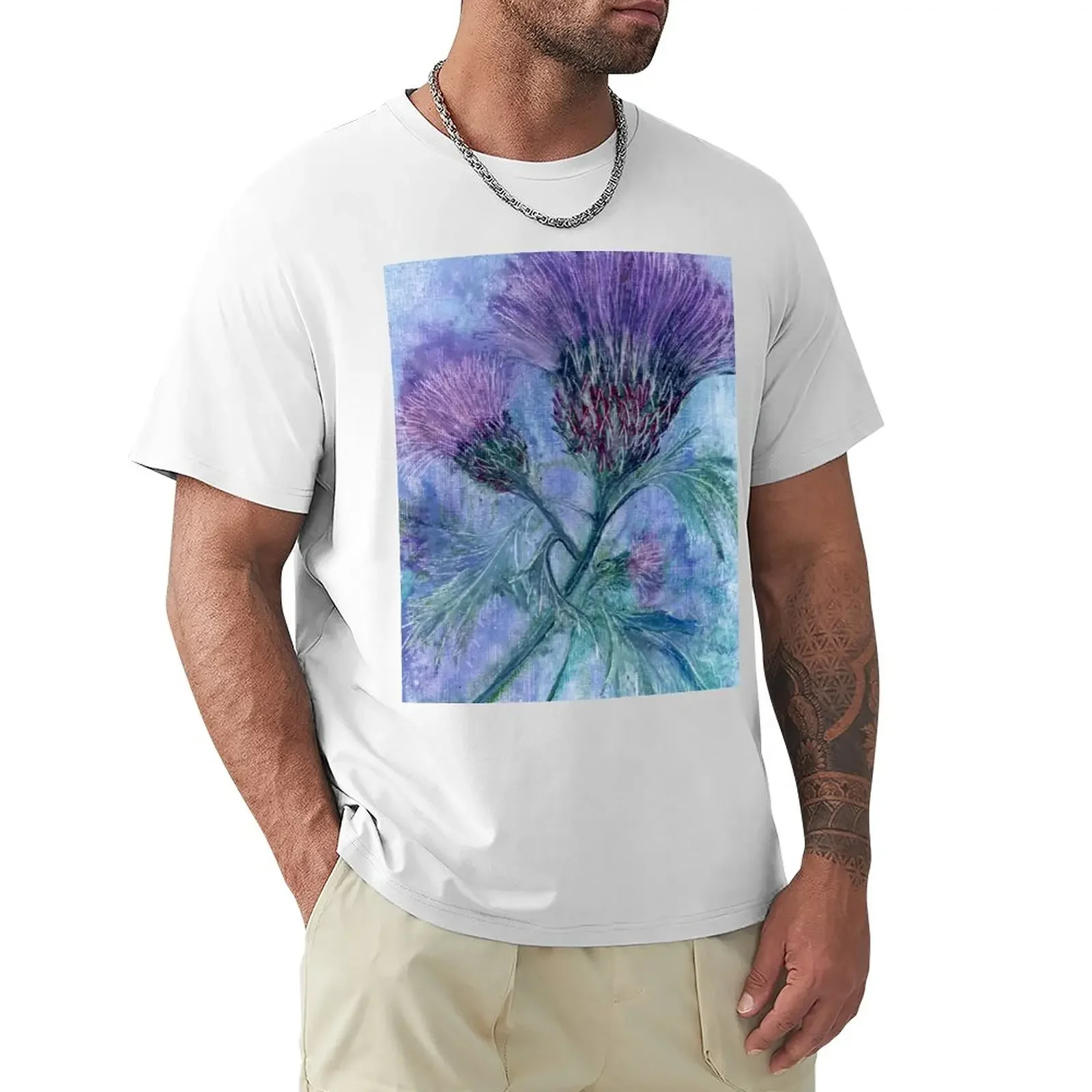 

The Thistle T-Shirt new edition sweat fitted t shirts for men boys animal print hippie clothes clothes for men