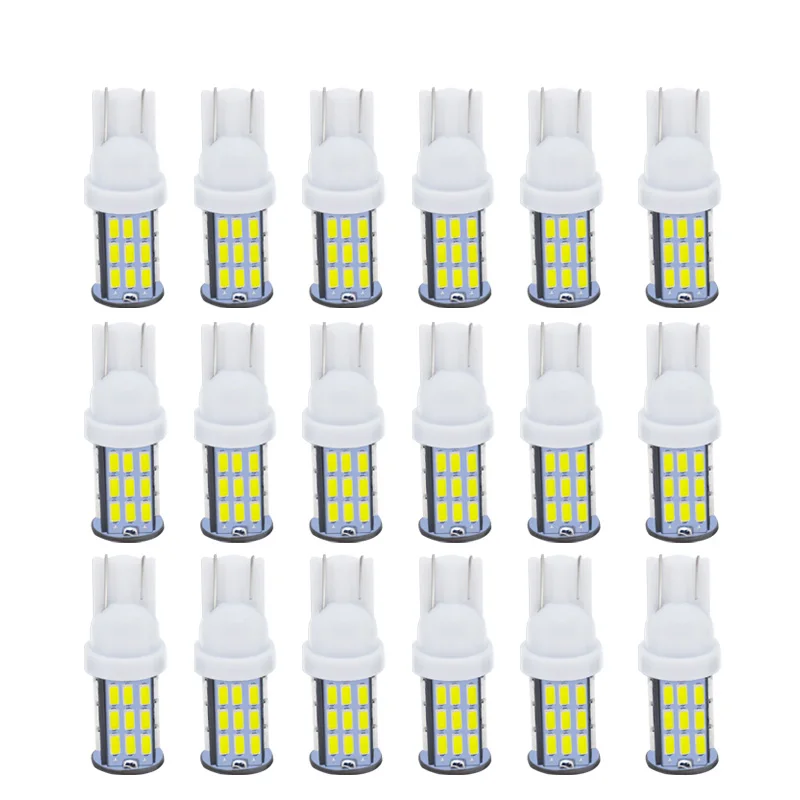 

10PCS T10 led 168 192 2825 W5W super bright 42 SMD 3014 LED Auto Wedge marker Light bulb Car Clearance lamp 12V