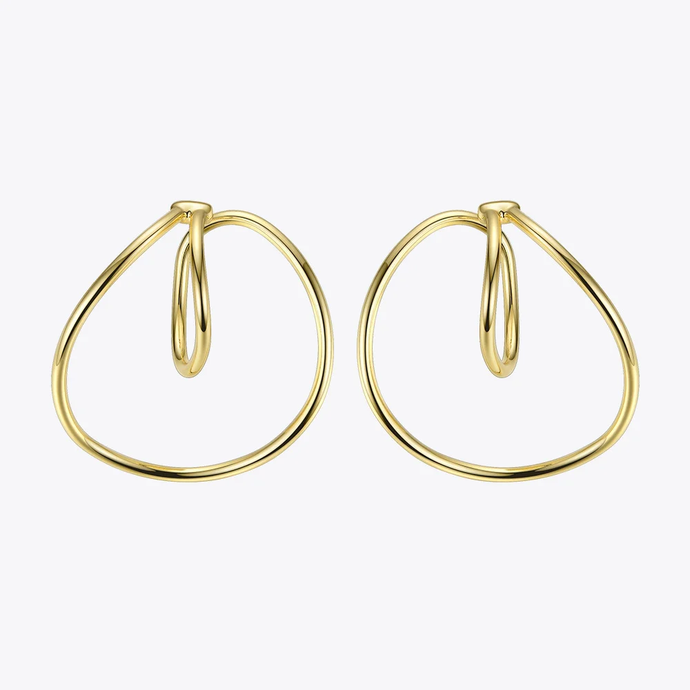 ENFASHION Punk Geometric Ear Cuff Clip On Earrings For Women Gold Color Line Earings Without Piercing Jewelry Kolczyki EC191020