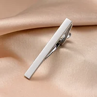 Tie Clip For Men Business Party Minimalist Tie Clips And Cufflinks To Man Shirt Gift Box Jewelry Men's Cuff Man Fashion Lawyer 5