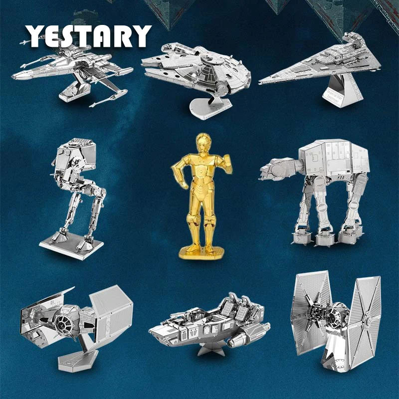 

Металлический 3D-пазл YESTARY, модель «инопланетянин истребитель» для самостоятельной сборки, детские игрушки, подарки для взрослых и детей, 3D пазлы, игрушки